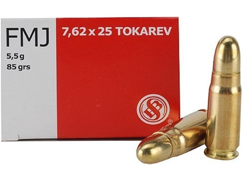 Naboj S&B 7.62*25 TOKAREV FMJ