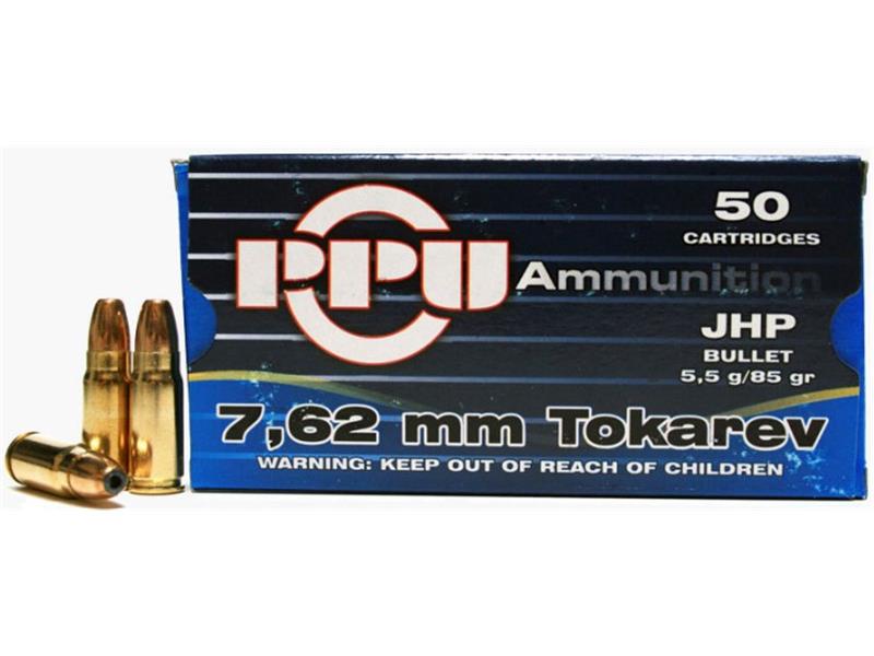 Naboj PPU 7.62x25 Tok JHP 5.5g