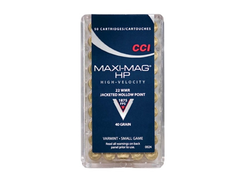 NABOJ CCI .22 WMR Maxi- mag HP 40 gr.