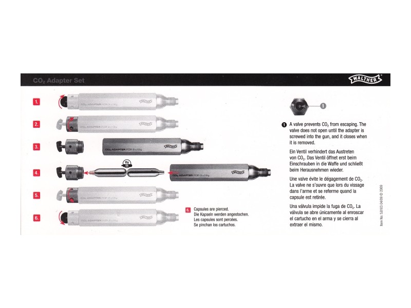 CO2 Adapter SET Walther 2x12g