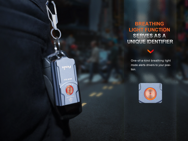 Mini rechargeable flashlight FENIX E03R V2.0 keychain - 500 lm