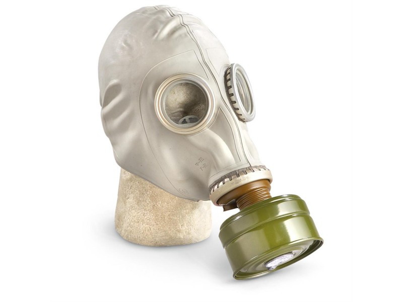 Russian gas mask used