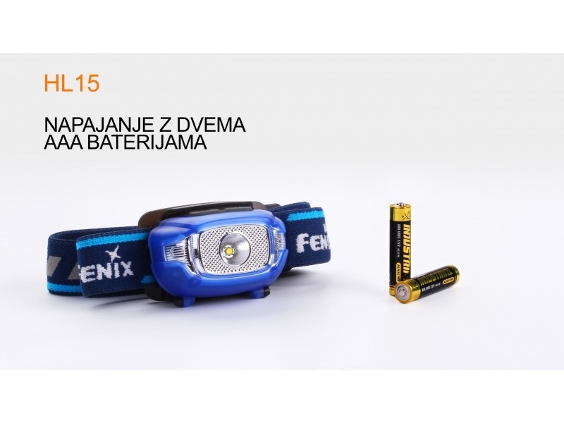 Sveća za glavu FENIX HL15 - plava