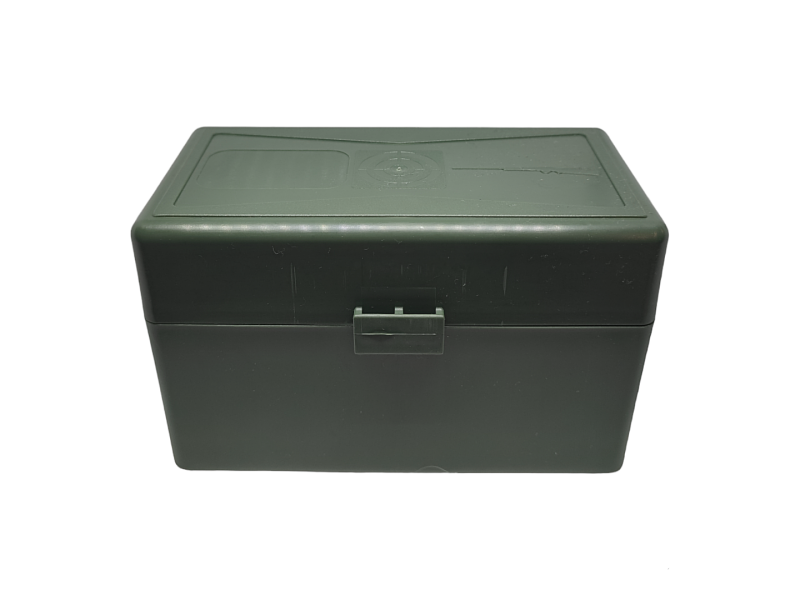 Škatlica za shranjevanje nabojev od 223 do 9,3x62 - 50 kom zelena