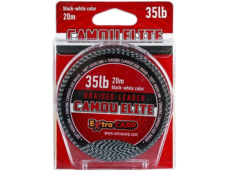 Vrvica EXTRA CARP Camou elite 35lb/20m - črno bela