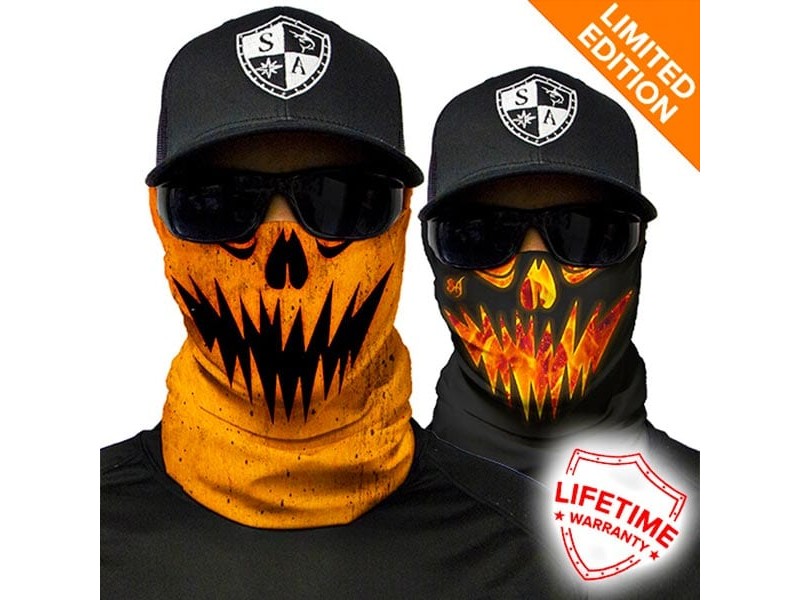 SA Jack-O double-sided face scarf