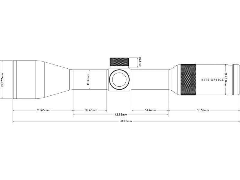 Telescopio da tiro KITE OPTICS B6 2-12x50i