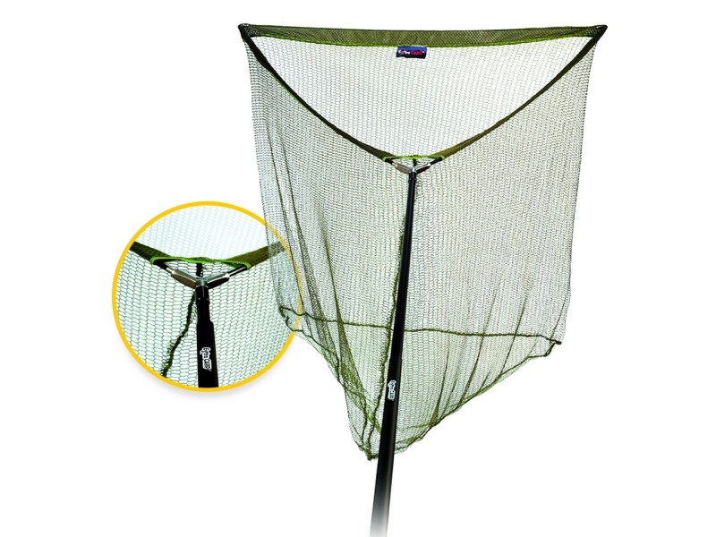 Mreža podmetalka Krap Extra Carp 105x105 + palica 180 cm - zložljiva