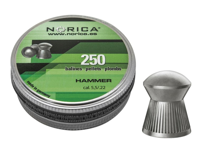 Diabolo NORICO Hammer 5.5mm - 250 pcs