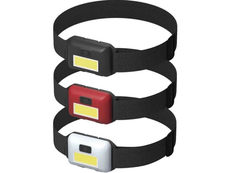 Naglavna svetilka EMOS LED COB 1W 3×AAA