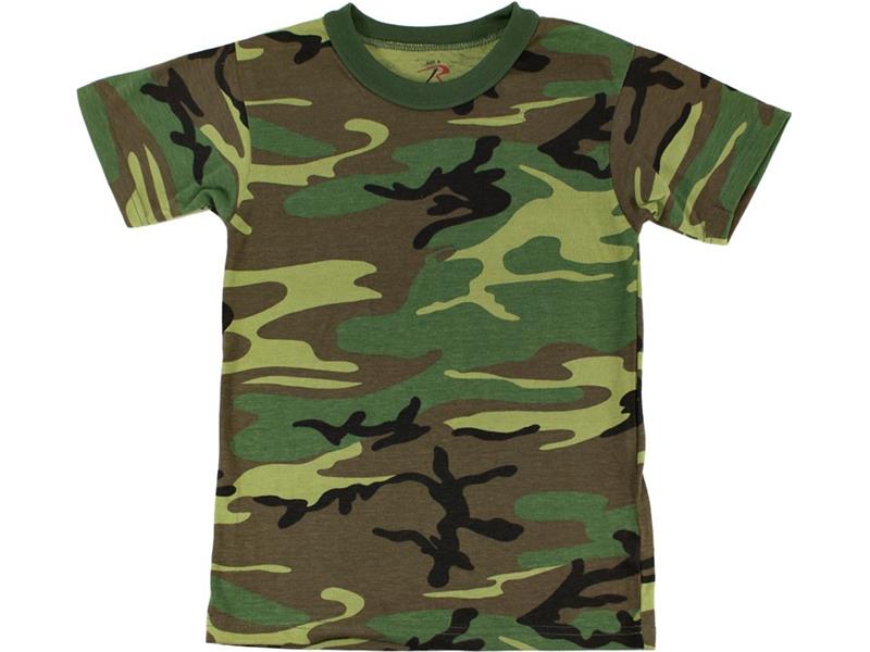 Majica T-shirt vojaška Woodland