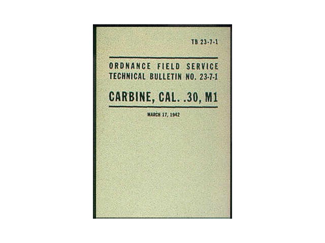 Carbine, cal .30, M1