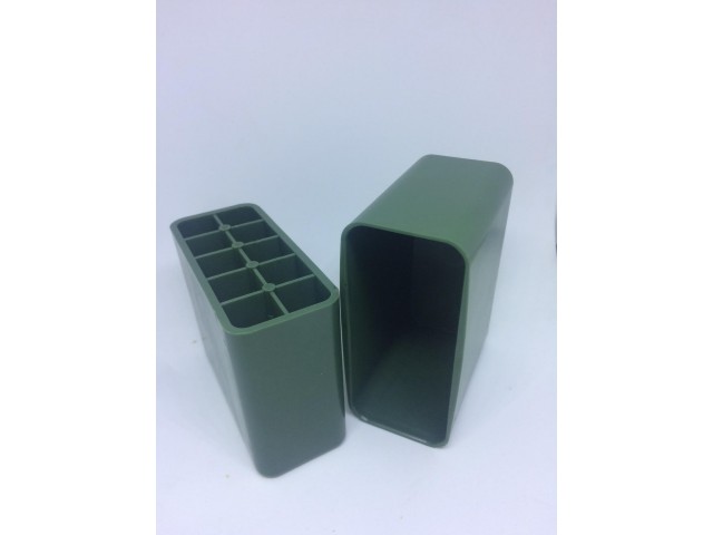 Škatlica za shranjevanje nabojev 223 rem do 9,3x62 - 10 kom, zelena