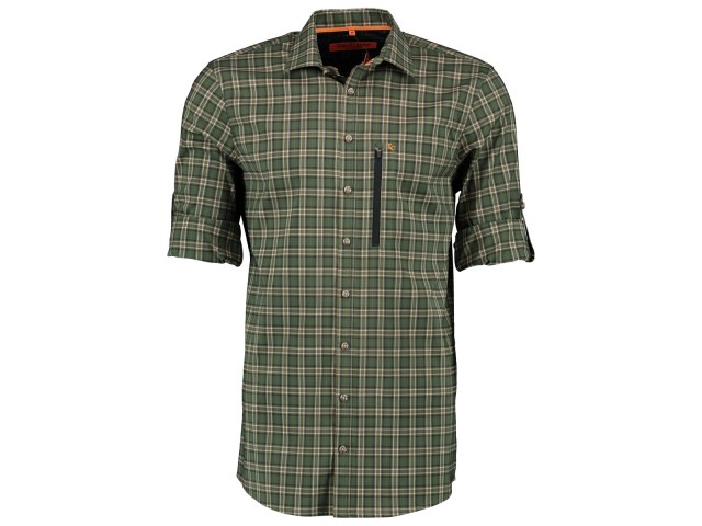 Lovska srajca TOM COLLIN Strech - zeleni karo