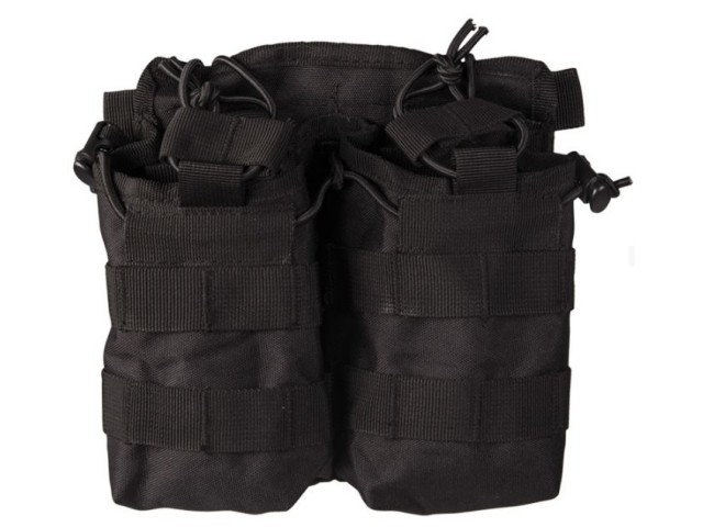 Belt pouch for magazines Black TOP DOUBLE
