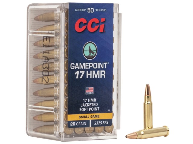 CCI .17 HMR GAMEPOINT 20gr FMJ