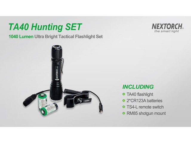 Punjača lovačka svjetiljka NEXTORCH TA40 Set