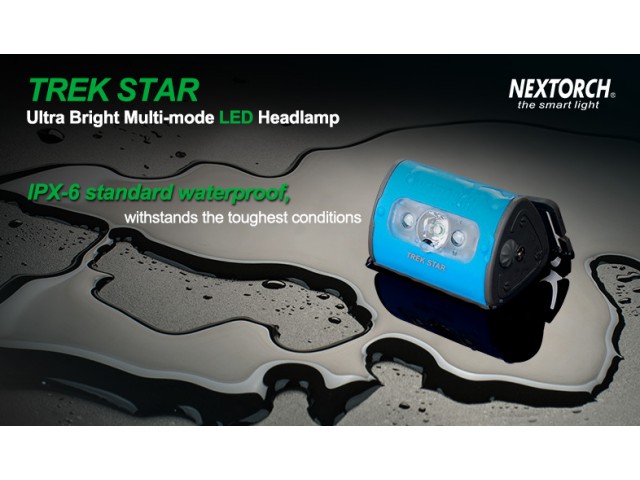 Naglavna svjetiljka NEXTORCH Trek star - zelena