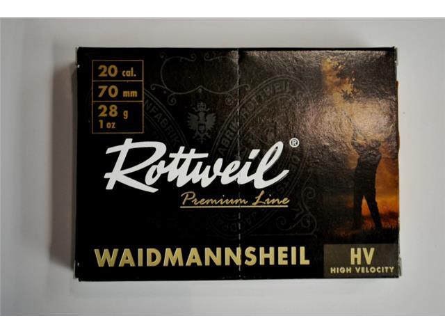 Naboj Rottweil Waidman plas. 20/70 3.0mm 28g