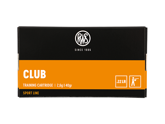 Cartuccia RWS 22 L.R. Club - 2,6g/40 gr