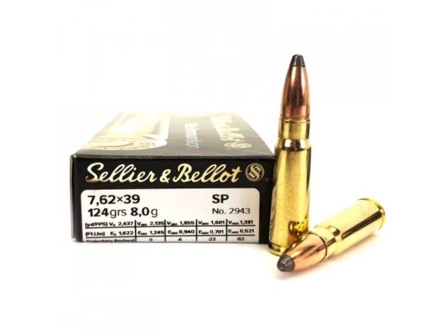 Proiettile S&B 7.62x39 SP 8g