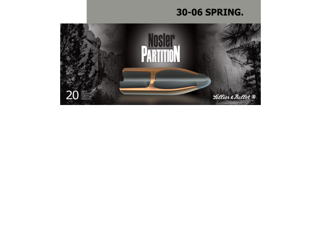 Naboj S&B 30-06 11.7g NSR - Nosler Partition