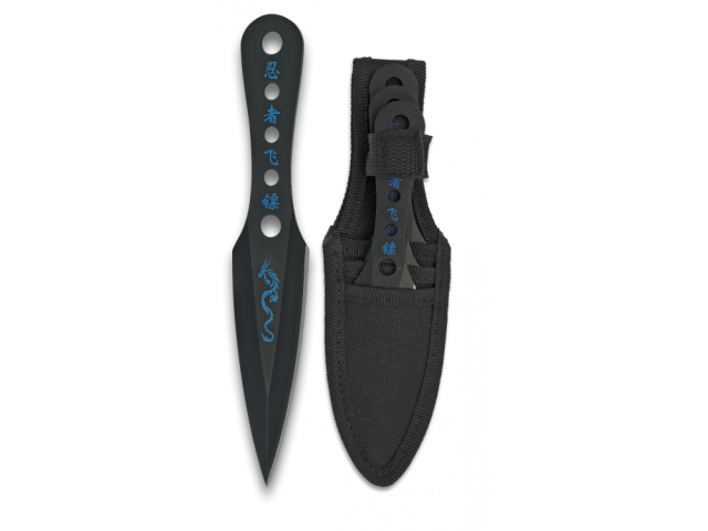 Set of Metal Knives ALBAINOX Blue dragon