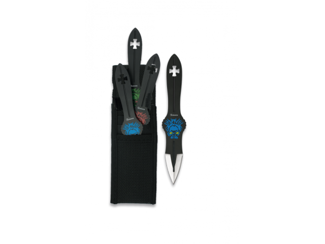 Set di coltelli in metallo Albainox Teschio - 3 pezzi