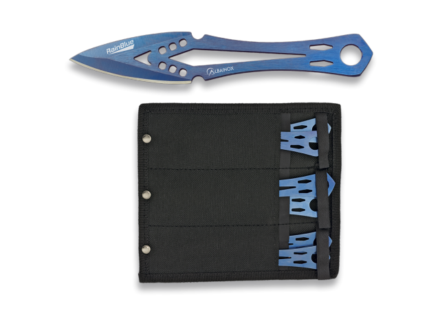 Metalni noži ALBAINOX RAINBLUE  - 6 kos