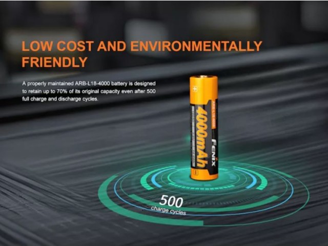 Akumulator FENIX 18650 4000 MAH AKUMULATOR (polnilna baterija)
