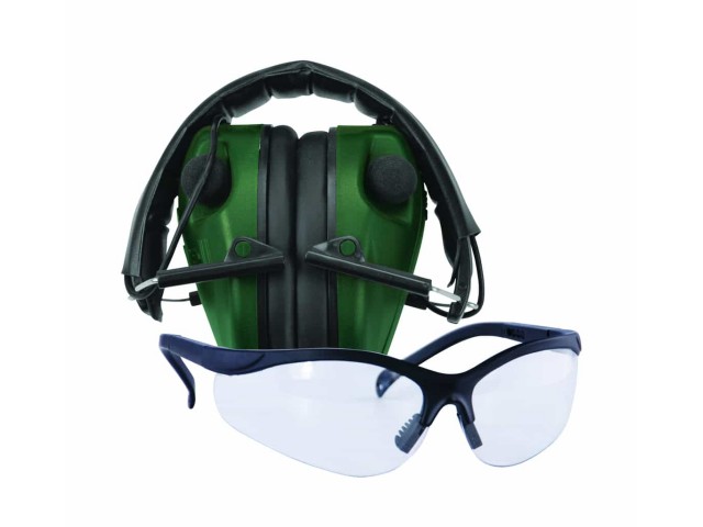 Caldwell® E-MAX® LoPro Electronic Muffs With Shooting Glasses