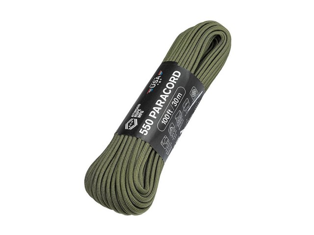 Vrvica ATWOOD ROPE Paracord 550 - Zelena 30m/100ft