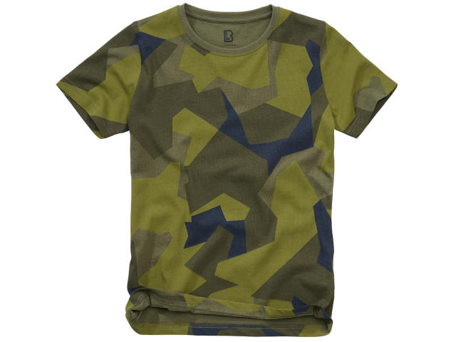 T-shirt bambini manica corta BRANDIT Swedish camo