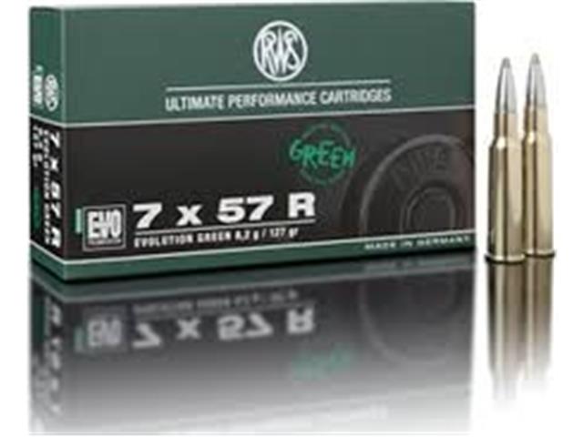 Naboj RWS 7x57R EVO GREEN 8,2g EN