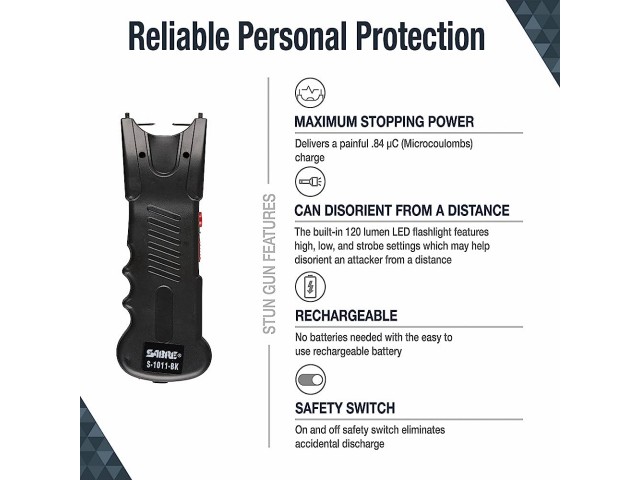 SABRE Stun Gun + Light 2