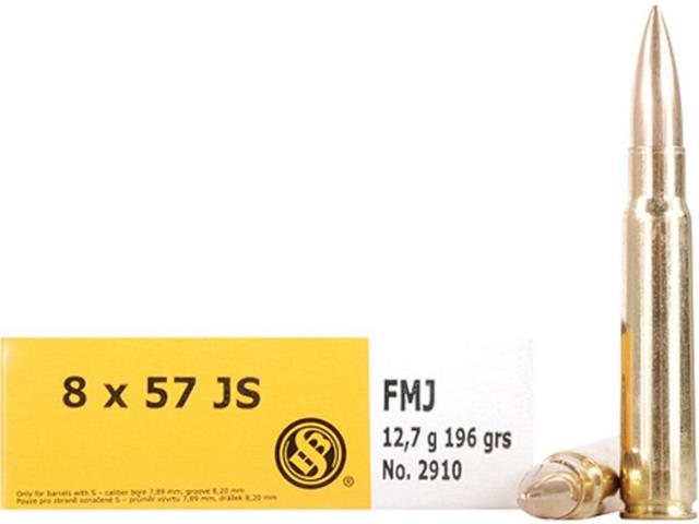 Naboj S&B 8x57JS 12.7g FMJ (50 kom)