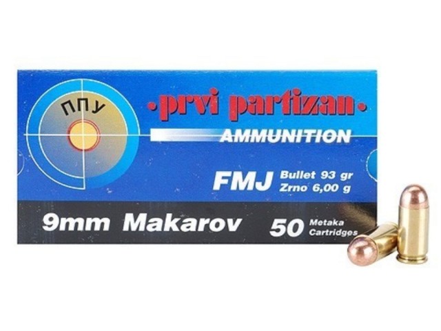Proiettile PPU 9mm MAKAROV FMJ 6g