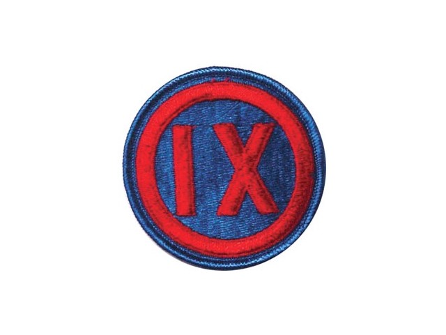 Našitek WW2 - US 9th ARMY CORPS
