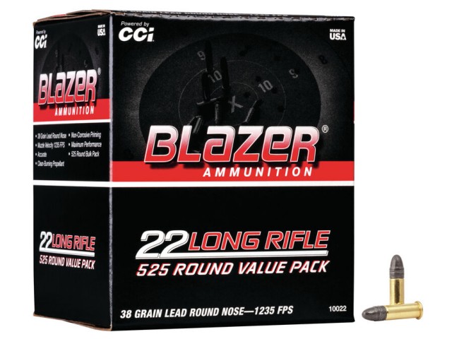 CCI 22 LR Blazer Value Pack 2.46g / 38gr LRN - 525 pcs