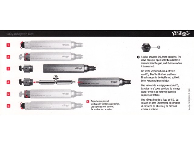 CO2 Adapter SET Walther 2x12g