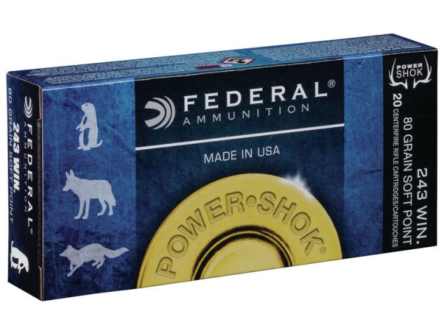 Naboj FEDERAL Power shok 243 win - 5,18g/80gr