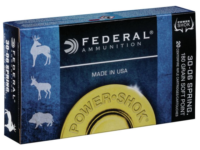 Naboj FEDERAL Power Shok 30-06 Spring. - 11,70G / 180GR SP