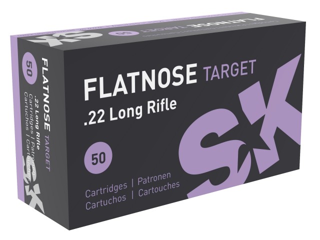 LAPUA SK 22 LR Flatnose Target Cartridge - 2.6g 40grs