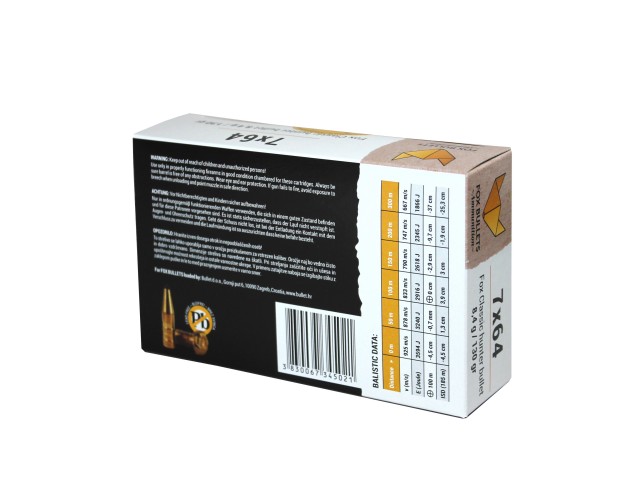 Proiettile FOX classic hunter 7x64 8,4 g