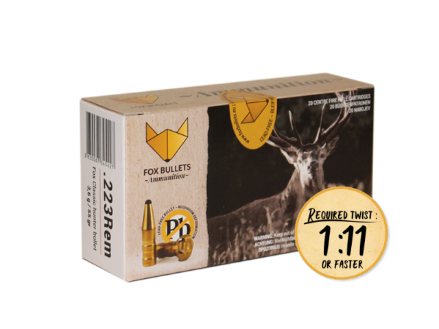 Munizione FOX Classic hunter 223 Rem. - 3,6g/55gr