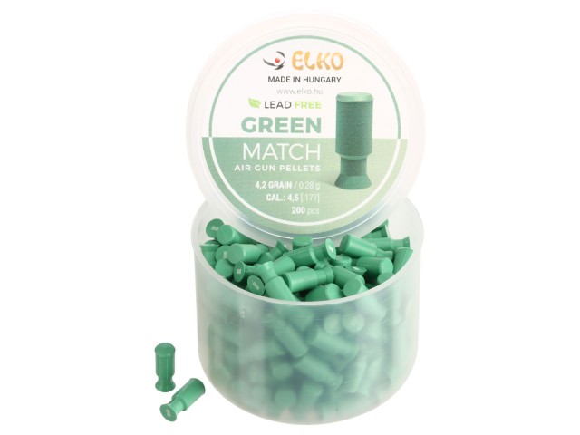 Diabolo ELKO Green Match 4,5 mm - 200 pz