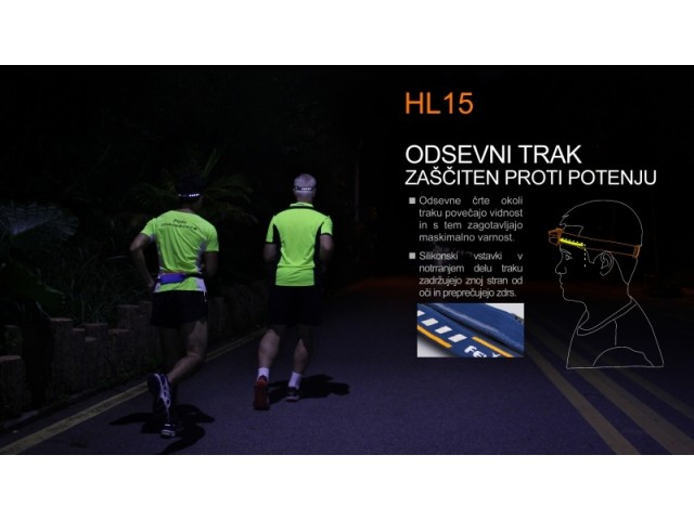Sveća za glavu FENIX HL15 - plava