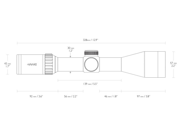 HAWKE Vantage 30 WA IR 2,5-10x50 L4A Dot IR