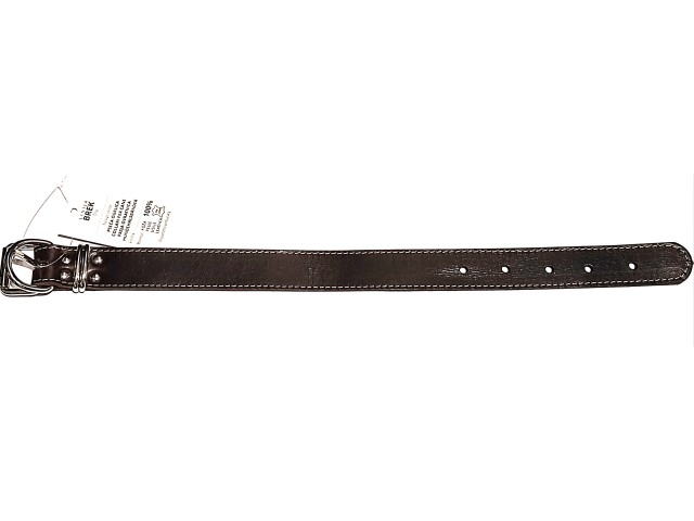 Ovratnica za pse RJAVA usnjena - 50 cm