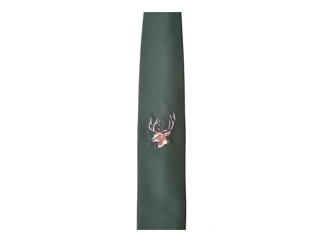 Hunting tie embroidered SMIG deer